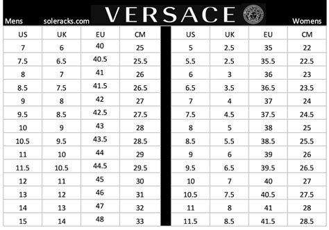 versace shoe size guide|do versace shoes run small.